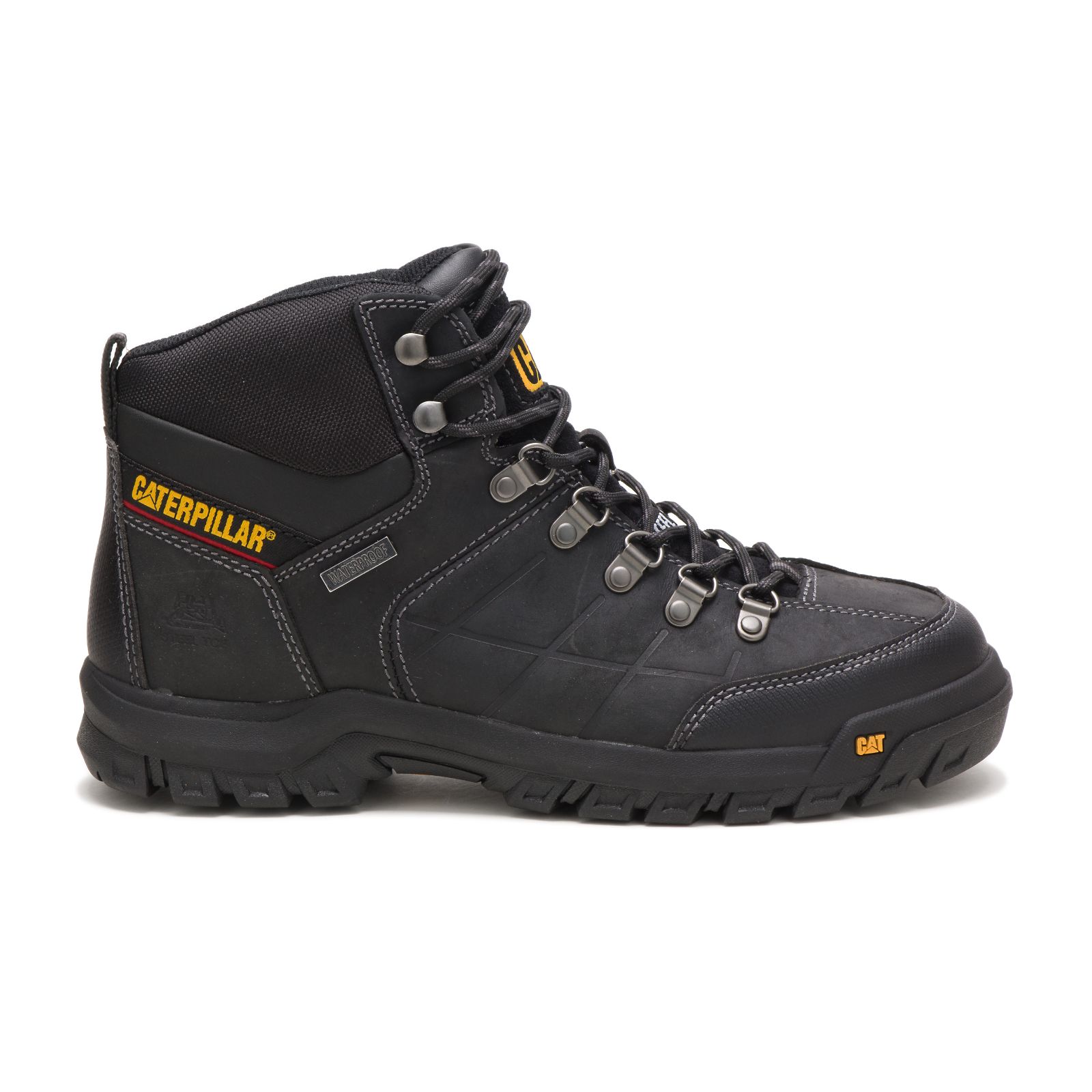 Caterpillar Boots Online Pakistan - Caterpillar Threshold Waterproof Steel Toe Mens Steel Toe Boots Black (021683-KJY)